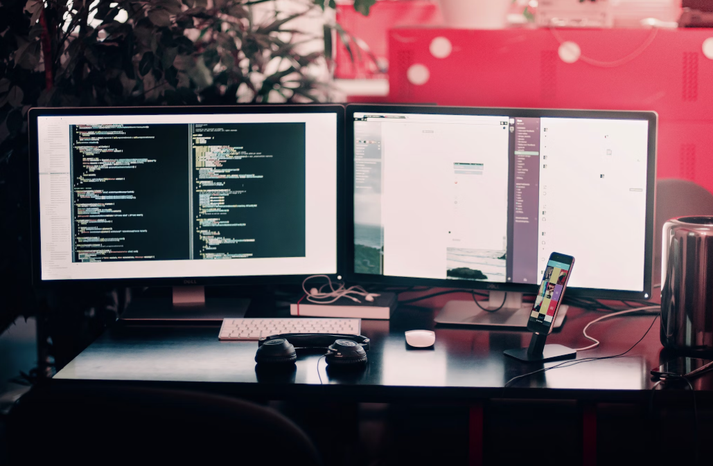 A data forensic expert gathering evidence. 